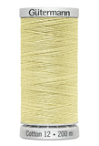 Güterman Cotton 30 og cotton 12 bomulds quiltetråd ensfarvede