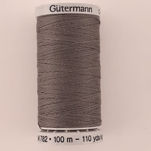 Güterman extra stærk polyester tråd 100m. grå