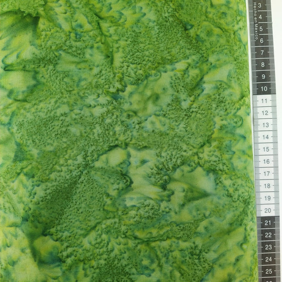 Patchwork stof, lys græs grøn meleret tone i tone. Nr. 503 Flot effekt som bund stof.