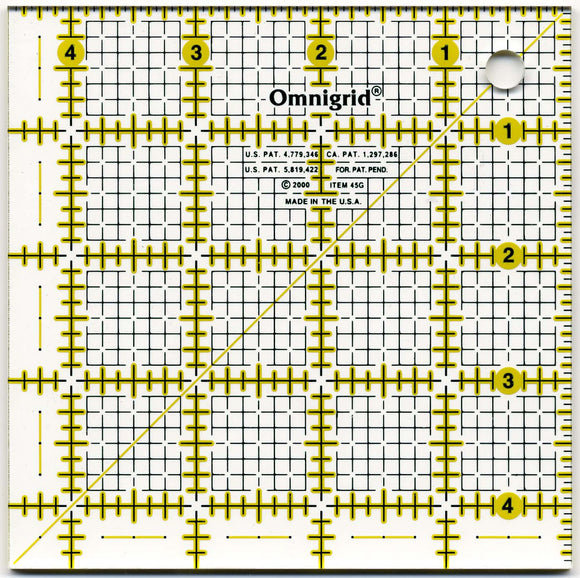 Lineal 4,5 x 4,5 tommer (inch) Omnigrid