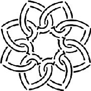 Quilteskabelon hjerte celtic rb16qc 17,5 cm