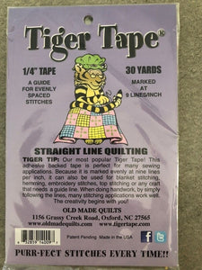 Tiger tape 1/4" tomme 30 yards