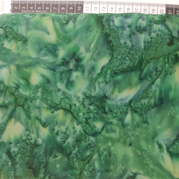 Patchwork stof, grøn meleret, tone i tone farve 237 flot effekt til bund stof