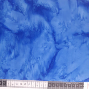 Patchwork stof, klar blå meleret, tone i tone farve 261 flot effekt til bund stof