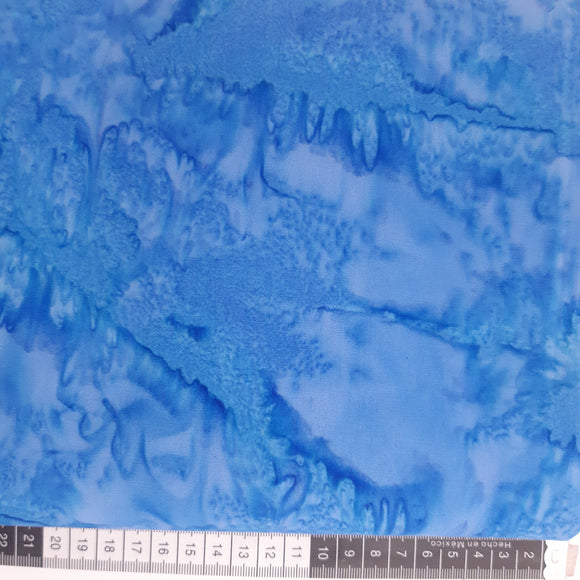 Patchwork stof, klar lys blå meleret, tone i tone farve 329 flot effekt til bund stof