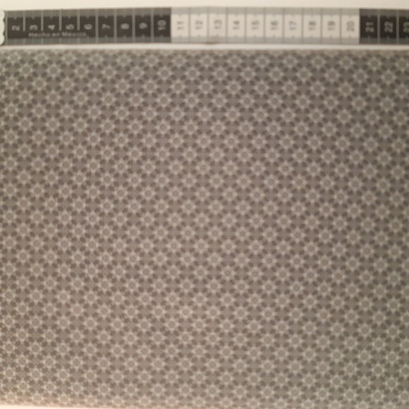 Patchwork stof, grå mini mønster af prikker.