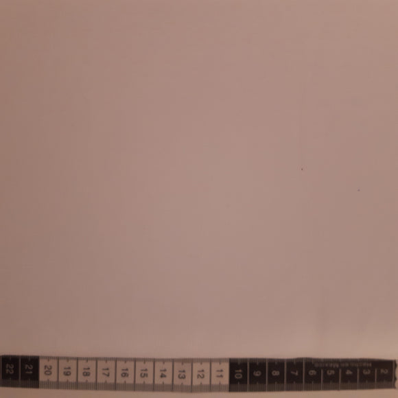 Jersey Stof, ensfarvet hvid 160cm bred.