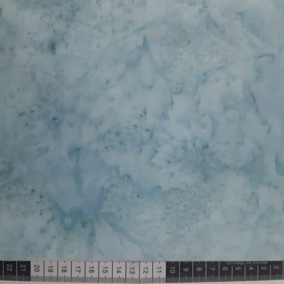 Patchwork stof, lys blå turkis meleret tone i tone. farve 281.