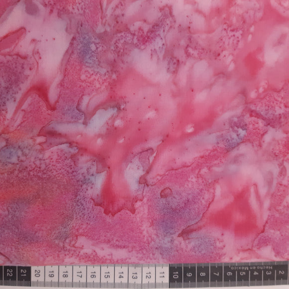 Patchwork stof, pink/lilla meleret tone i tone. farve 263.