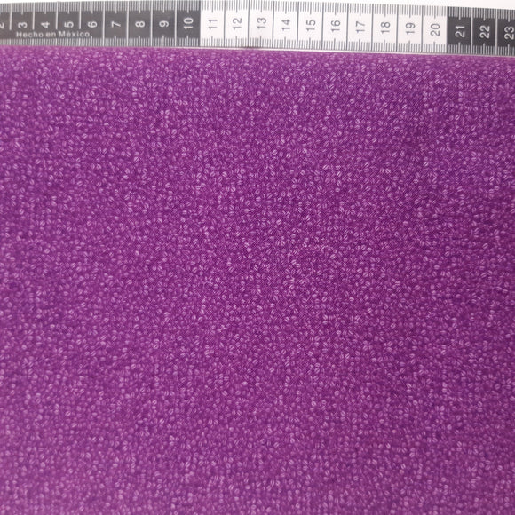 Patchwork stof, klar rød/lilla med mini frø.