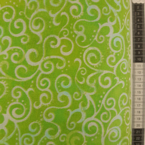 Bagside patchwork stof lys lime grøn ekstra bred 270 cm