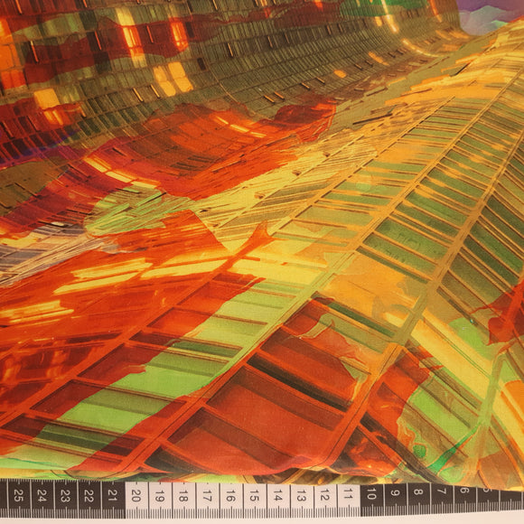 Panel Patchwork stof, flot motiv med klare farver kalejdoskop