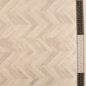 Patchwork stof, grå og hvid gulv planker i sildebens mønster