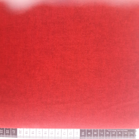 Patchwork stof, mørk rød tone i tone meleret farve 409