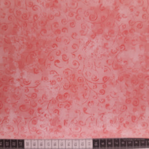 Patchwork stof, lyserød med lyserødt mønster