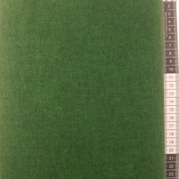 Patchwork stof, mørkegrøn meleret tone i tone farve 807