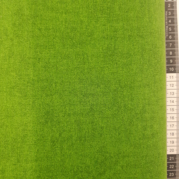 Patchwork stof, varm grøn meleret tone i tone. farve 809
