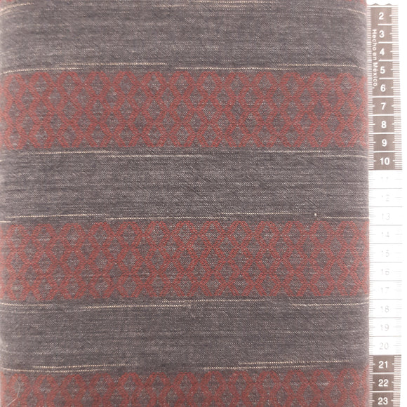 Patchwork stof, 100% japansk bomuld, vævet med forskellige tråd tykkelse og farver