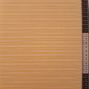 Patchwork stof, gul og hvid vævede striber 150 cm bred