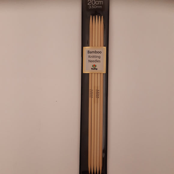Strømpepinde i lys bambus 20 cm