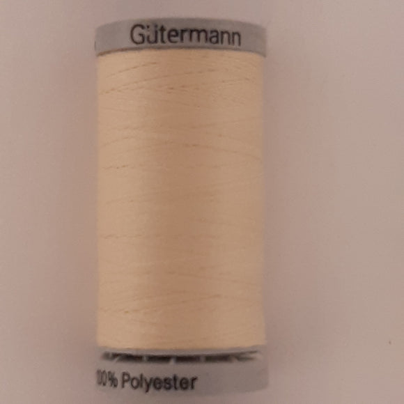 Güterman extra stærk polyester tråd 100m. råhvid
