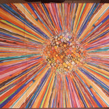 Panel patchwork stof,  motiv med flotte farver nærmest som et kalejdoskop