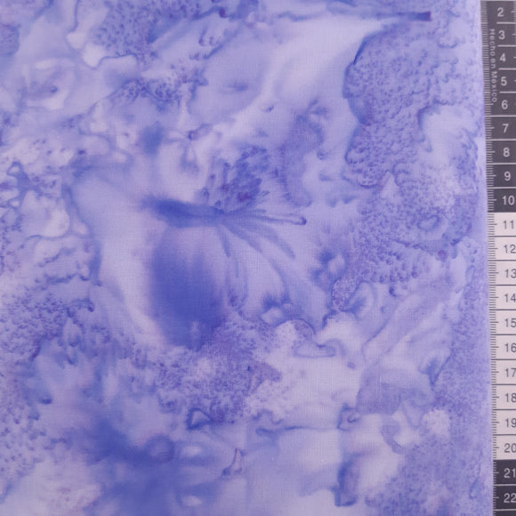 Patchwork stof, klar lys blå meleret, tone i tone farve 468 flot effekt til bund stof.