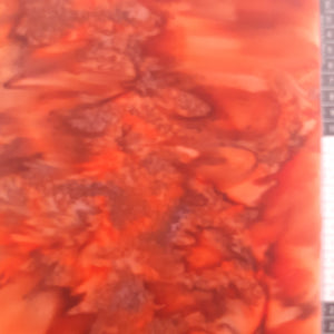 Patchwork stof, varm rød/orange meleret, tone i tone farve 310 flot effekt til bund stof.