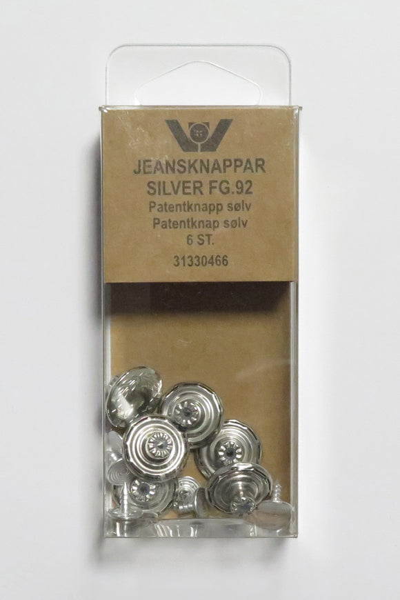 Patent knapper til jeans 17 mm blank