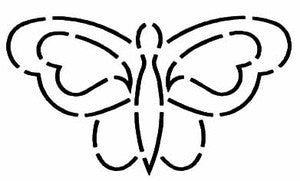 Quilteskabelon sommerfugl lg25qc 16 x 8 cm