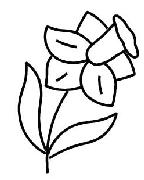 Quilteskabelon blomst mb189qc 10 cm