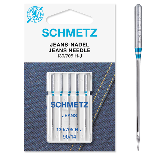 Jeans nål fra Schmetz str. 90 pakke med 5 stk.