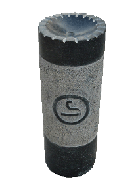 Askebæger udendørs i grå granit H 70 cm 80 kg